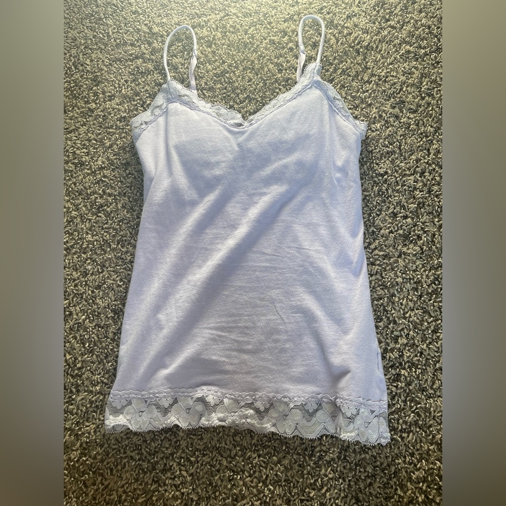 lace lavender tank top